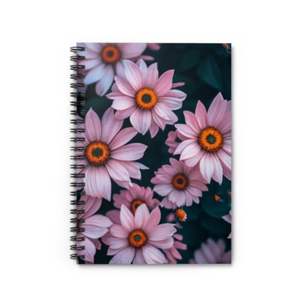 Pink Daisy Spiral Notebook - Floral Journal for Notes, Sketches, or Gifts, Ruled Line, Cute Stationery, Writing Pad, School Supplies, Pretty