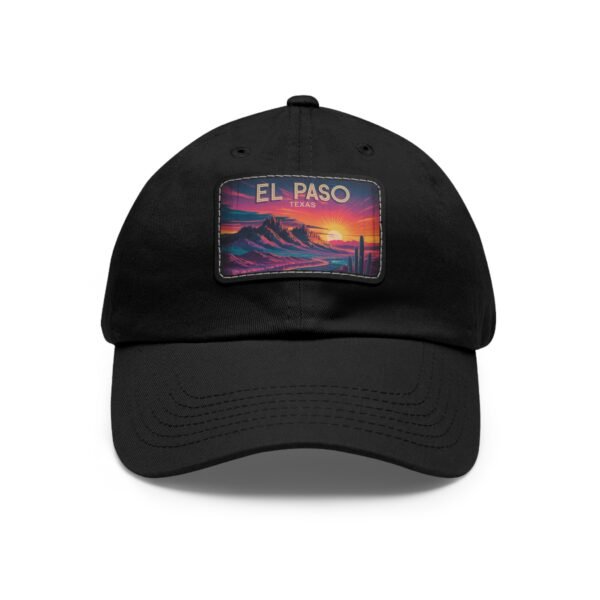 El Paso Texas Hat - Retro Sunset Desert Baseball Cap, Texas Travel Gift, Vintage Style El Paso Souvenir, Unisex Adjustable White Cap