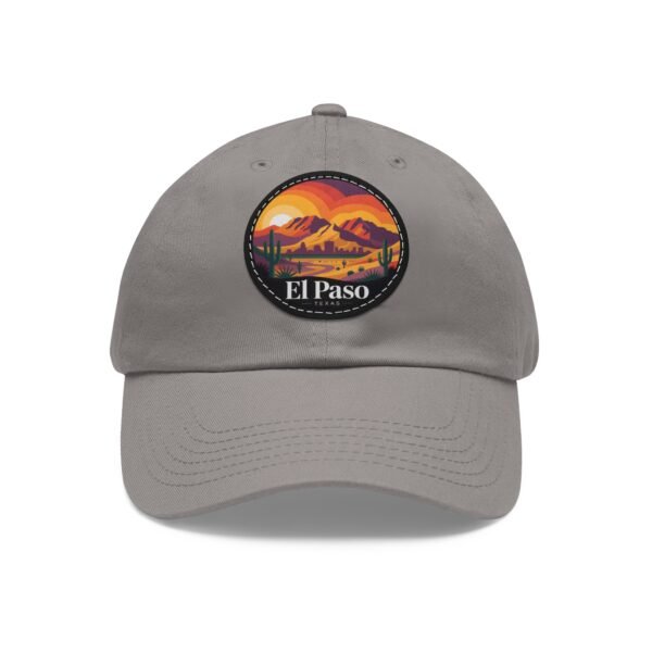 El Paso Texas Dad Hat - Retro Desert Sunset Embroidered Cap, Southwestern Patch Baseball Hat, Travel Gift, Unisex Coastal Style