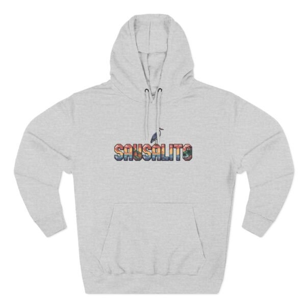 Sausalito Pixel Art Hoodie - Coastal California Vibes, Golden Gate Sunset, Sailboats & Nature - City Vibes Collection, Cozy Unisex