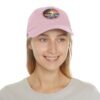 Carmel by the Sea Hat - Pixel Art Sunset Leather Patch Cap, California Coastal Retro Style, Unique Travel Souvenir Gift