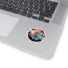 Nerja Spain Sticker - Retro Coastal Sunset Art | Andalucía Beach Town Vinyl Decal for Laptop, Journal & Water Bottle