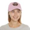 El Paso Texas Hat - Leather Patch Desert Sunset Cap with Cactus & River, Retro Travel Baseball Dad Hat, City Vibes Souvenir Apparel
