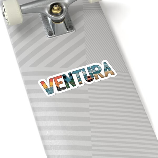 VENTURA California Sticker - Retro Coastal Design, 2x2 to 6x6 Vinyl Decal, Beach Vibes Aesthetic, Travel Gift, Van Life Accessory
