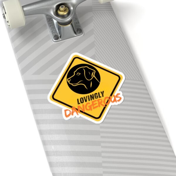 301681012837143974_1200.jpeg Lovingly Dangerous Kiss-Cut Stickers, Dog Warning Sign Stickers, Funny Dog Lover Gifts, Pet Owner Decals, Novelty Animal Sticker