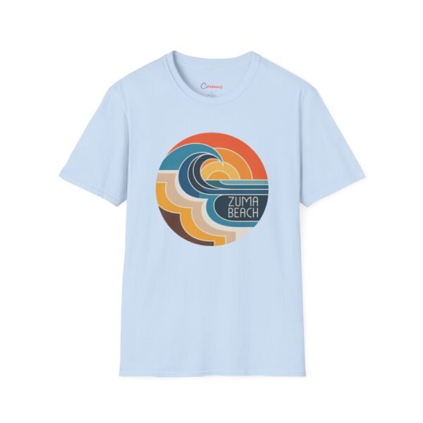 Retro Zuma Beach Wave Tee - California Surf Vibes T-Shirt | Vintage Sunset Design | Unisex Softstyle Shirt