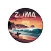 Zuma Beach California Sticker - Retro Sunset Surf Design | Malibu Coast Waves | Vintage Ocean Art | California Travel Gift