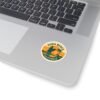 Zuma Beach, California - Vintage Sunset Emblem Sticker | Surf Design, Travel Souvenir, Coastal Vibes