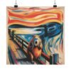 3249586314075779747_2048.jpeg Capybara Scream Poster - Funny Expressionist Parody Wall Art, Surreal Animal Print Inspired by Munch, Unique Capybara Decor