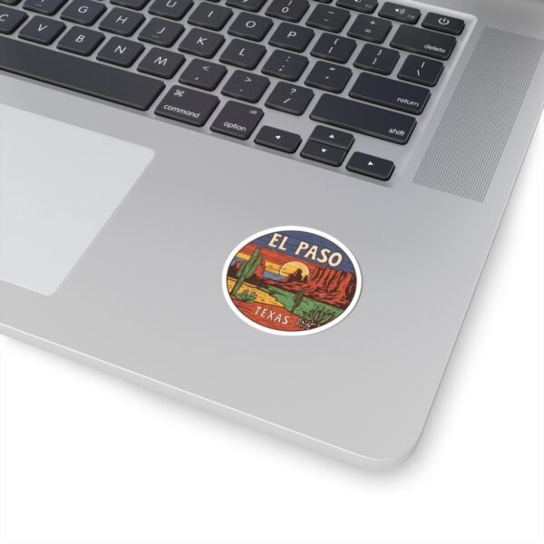 Sunset Cacti Stickers, El Paso Texas Souvenir, Desert Mountain Decals, Traveler Sticker Pack, Southwestern Decor