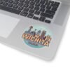 Wichita, KS City Drawing Stickers - Kiss-Cut Sticky Decals, Labels for Laptop, Water Bottle, Planner, Scrapbook, Travel Journal