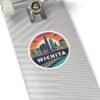 Wichita, Kansas Skyline Art - Kiss-Cut Stickers | Vibrant Cityscape Design