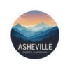 Asheville North Carolina: Blue Ridge Mountains Sticker