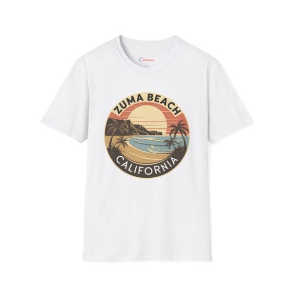 3356136699928347212_2048.jpeg Zuma Beach Sunset Club - California Vibes on Cotton | Retro Coastal T-Shirt for Chill Souls