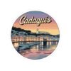 Cadaqués Spain Sticker - Retro Travel Poster Style Coastal Art