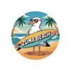 Zuma Beach Seagull Sticker - Fun Summer Sticker, Surf Vibes, California Coastal Decor, Cool Cartoon Sticker for Laptop, Water Bottle