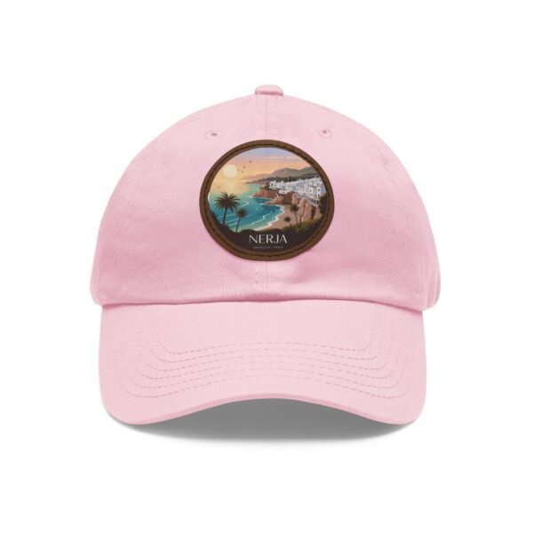 3444128663674648048_2048.jpeg Nerja Andalucía Hat - Sunset Coastal Design with Leather Patch | Spanish Beach Cap for Travelers, Surfers & Dreamers
