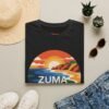 Zuma Beach California Sunset Tee - Retro Ocean Cliff Shirt | Colorful Coastal Art | Unisex T-Shirt