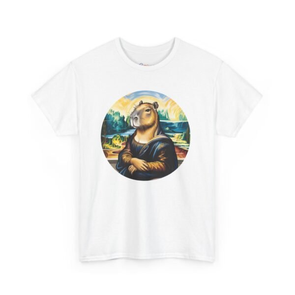 La Mona Capy | Funny Capybara Nation Tee - CapyLisa Art Parody Shirt, Cool Animal Lover Gift, Unisex Softstyle T-Shirt