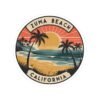 Zuma Beach Sunset Kiss-Cut Stickers | Tropical Vibe Decor | California Gift | Summer Party Essentials | Laptop & Water Bottle Stickers