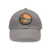 Ventura Hat - PU Leather Patch Retro Sunset Beach Baseball Cap, California Coastal Souvenir
