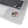 Kapaa Hawaii Pixel Art Sticker - Retro 8-Bit Sunset Beach Scene with Palms & Ocean Waves - Vintage Travel Aesthetic Gaming Souvenir
