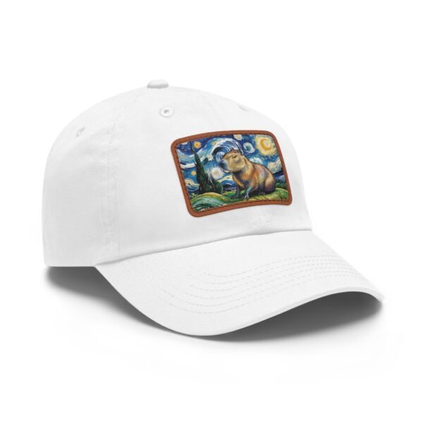 Capybara Starry Night Hat - Embroidered Funny Animal Baseball Cap, Van Gogh Inspired Parody Gift