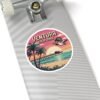 3829217836876581582_1200.jpeg Ventura California Sticker - Retro Pixel Art Sunset with Pier and Pelican, Beach Vibes Coastal Aesthetic Travel Design