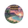 Kapaa Hawaii Pixel Art Sticker - Retro 8-Bit Sunset Beach Scene with Palms & Ocean Waves - Vintage Travel Aesthetic Gaming Souvenir