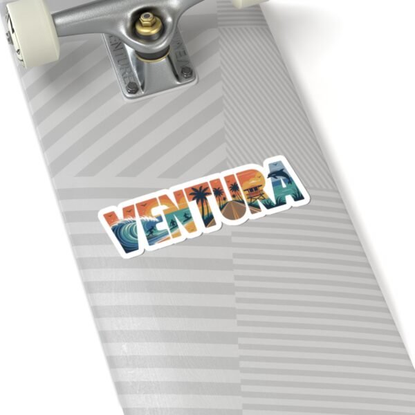 Ventura California Sticker - Retro Beach Aesthetic, Surfing & Ocean Scene, Coastal Travel Souvenir, Waterproof Vinyl