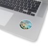 Sitges Spain Sticker - Retro Travel Coastal Beach Design with Palm Trees, Mediterranean Souvenir Decal