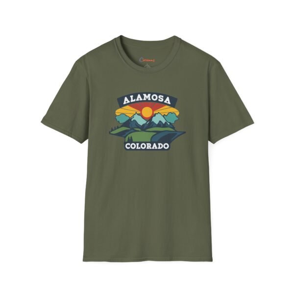 Alamosa, Colorado Unisex T-Shirt, Nature Lover Tee, Mountain Graphic Shirt, Outdoors Adventure Top, Wilderness Traveler Gift