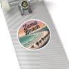 Zuma Beach Pixel Art Sticker - Retro California Coastline Vibes