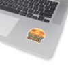 El Paso Texas Sticker - Retro Western Desert Decal with Cowboy & Cactus, Sunset Mountain Art, Southwestern Travel Souvenir