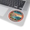 Cabo de Gata Spain Sticker - Retro Pixel Art Travel Badge with Cliffs, Lighthouse & Cactus - Vintage Mediterranean Souvenir Decal