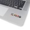Texas Landscape Kiss-Cut Stickers | El Paso Artistic Letters, Southwest Symbols, Travel Accessories, Unique Decals for Water Bottles and
