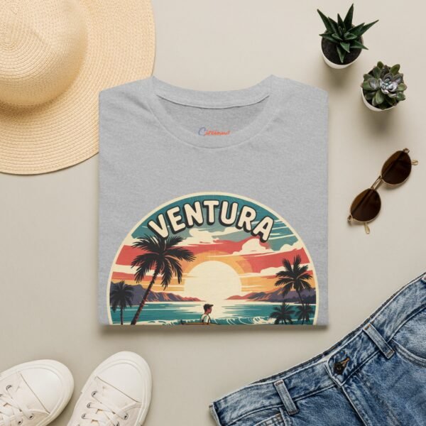 Ventura California T-Shirt - Retro Surfer Beach Tee with Sunset Ocean Art | Vintage Surf Style for Coastal Lovers