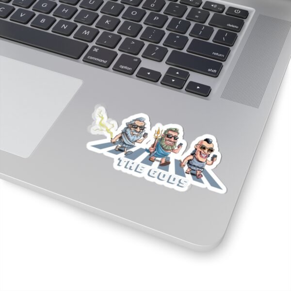 The Gods Road - Zeus, Poseidon and Hades Sticker | Greek Mythology Meets Pop Culture | Funny Vinyl Decal for Laptops & Journals