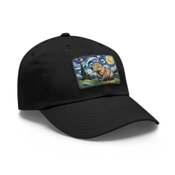 Capybara Starry Night Hat - Embroidered Funny Animal Baseball Cap, Van Gogh Inspired Parody Gift