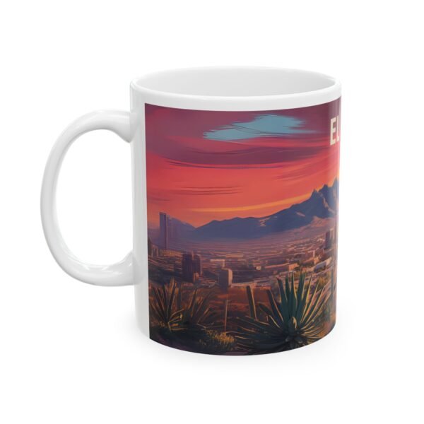 42349031396349763_2048.jpeg El Paso Texas Mug - Retro Desert Sunset Cityscape | Southwestern Ceramic Coffee Cup Gift for Travelers & Locals