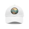 Cabo de Gata Hat - Spain Leather Patch Cap, Retro Coastal Sunset Design, Mediterranean Travel Souvenir, Unique Beach Town Gift