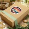 Zuma Beach California Sticker - Retro Sunset Surf Design | Malibu Coast Waves | Vintage Ocean Art | California Travel Gift