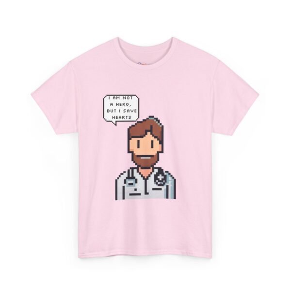 Pixel Doctor Shirt - Funny Medical Student Gift, Save Hearts Tee, Healthcare Worker Appreciation, Pixel Art T-Shirt for Doctors & Nurses