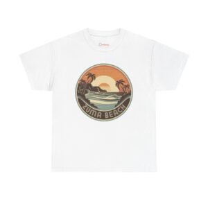 Zuma Beach California T-Shirt - Retro Sunset Surf Graphic | Vintage Malibu Style Tee for Beach & Travel Lovers