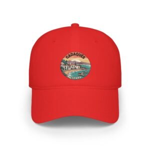 Cadaqués Spain Hat - Retro Coastal Dad Cap with Artistic Travel Design, Mediterranean Beach Souvenir, Spanish Village Gift