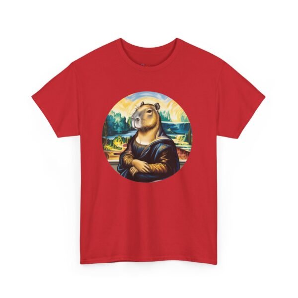 La Mona Capy | Funny Capybara Nation Tee - CapyLisa Art Parody Shirt, Cool Animal Lover Gift, Unisex Softstyle T-Shirt