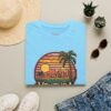 Ventura Sunset Pixel Art California Dream Unisex Softstyle T-Shirt, Graphic Tee, Vintage Style Shirt, Retro Tshirt, Beach Lover Gift