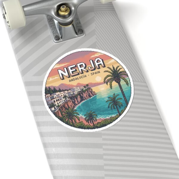 4557817046774198489_1200.jpeg Nerja Spain Pixel Art Sticker - Retro Coastal Sunset Design | Andalucía Travel Vinyl Decal | Vintage 8-Bit Mediterranean Art