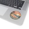 Zuma Beach, California - Vintage Sunset Sticker | Coastal Vibes & Palm Trees Emblem