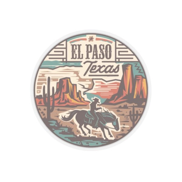 Texas City Stickers, El Paso Country Flair, Travel Sticker, Laptop Decal, Vinyl Decal, Southwestern Decor, Western Style Decoration